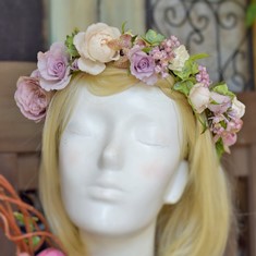 結婚式や成人式、イベントのヘアパーツ、髪飾り|花かんむり、生花5