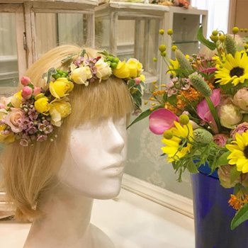 結婚式や成人式、イベントのヘアパーツ、髪飾り|花かんむり3