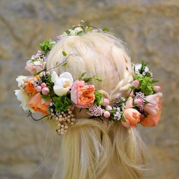 結婚式や成人式、イベントのヘアパーツ、髪飾り|花かんむり2