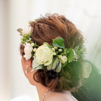 結婚式や成人式、イベントのヘアパーツ、髪飾り|生花